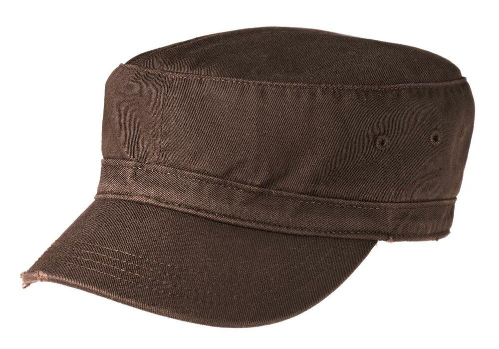 District DT605 Distressed Military Hat Front Fullsize"