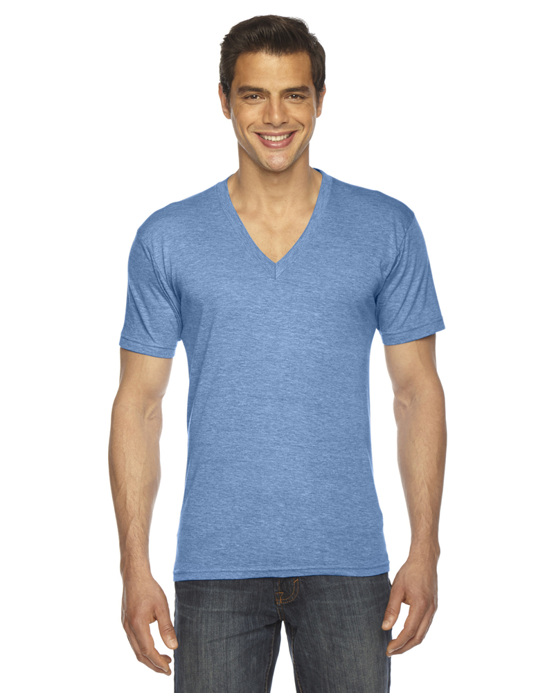 american apparel tr461w unisex triblend short-sleeve v-neck Front Fullsize