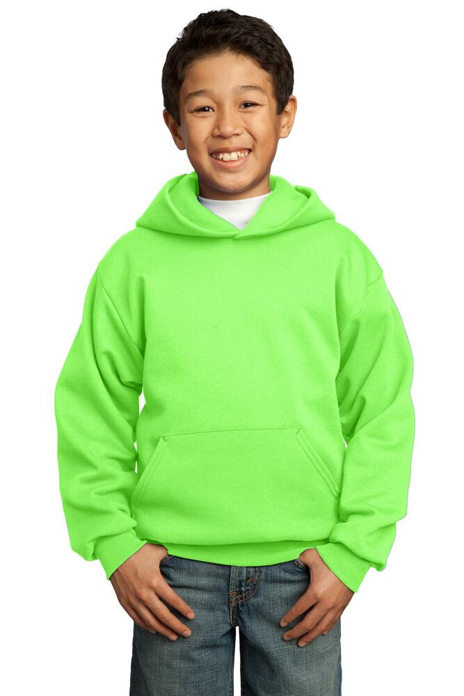 Port & Company PC90YH Youth Core Fleece Pullover Hooded Sweatshirt Front Fullsize"