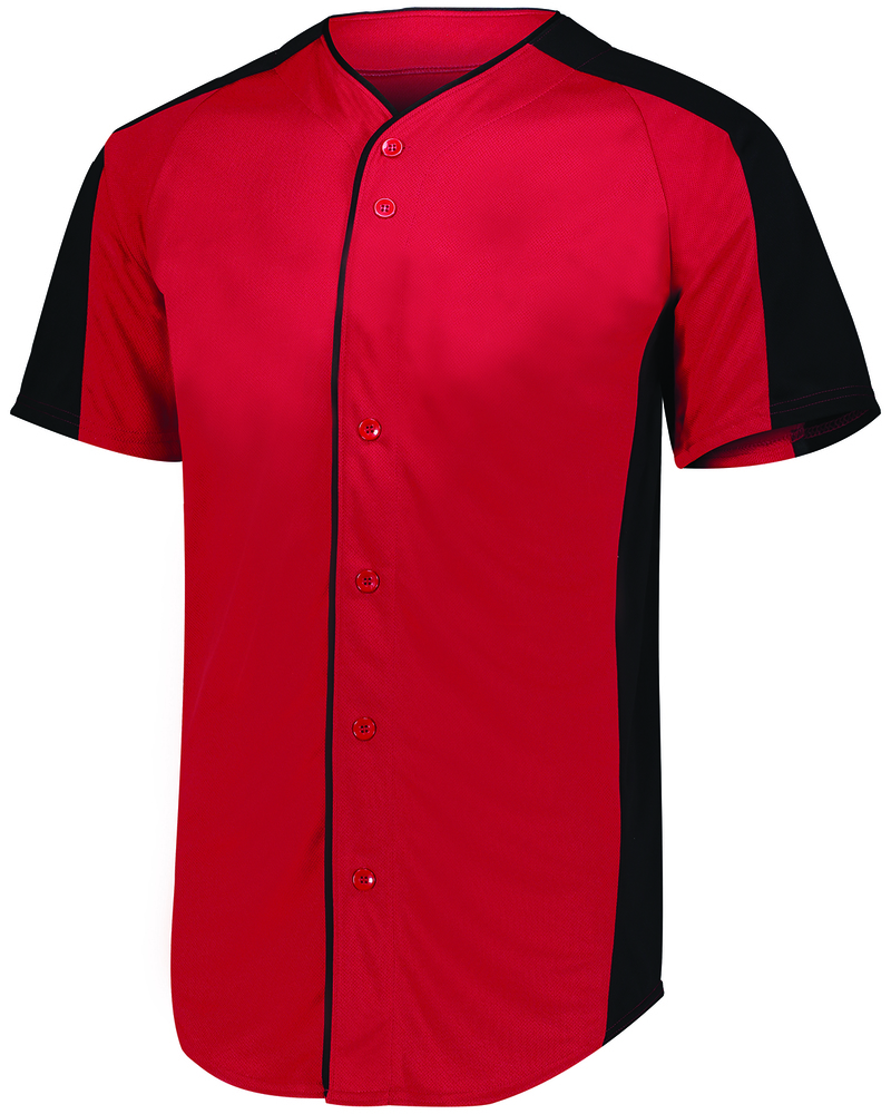 Augusta Sportswear 1656 Youth Full-Button Baseball Jersey Front Fullsize"