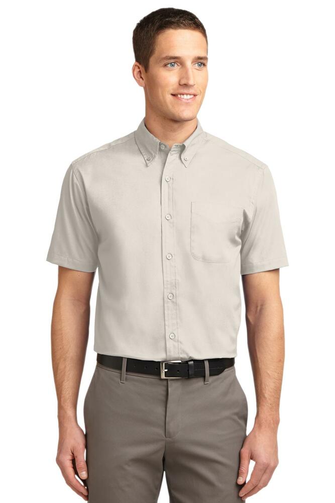 port authority tls508 tall short sleeve easy care shirt Front Fullsize