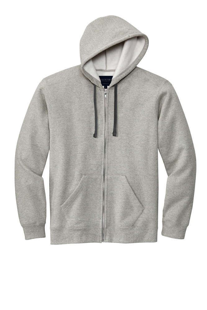 Volunteer Knitwear VL130ZH Chore Fleece Full-Zip Hoodie Front Fullsize"