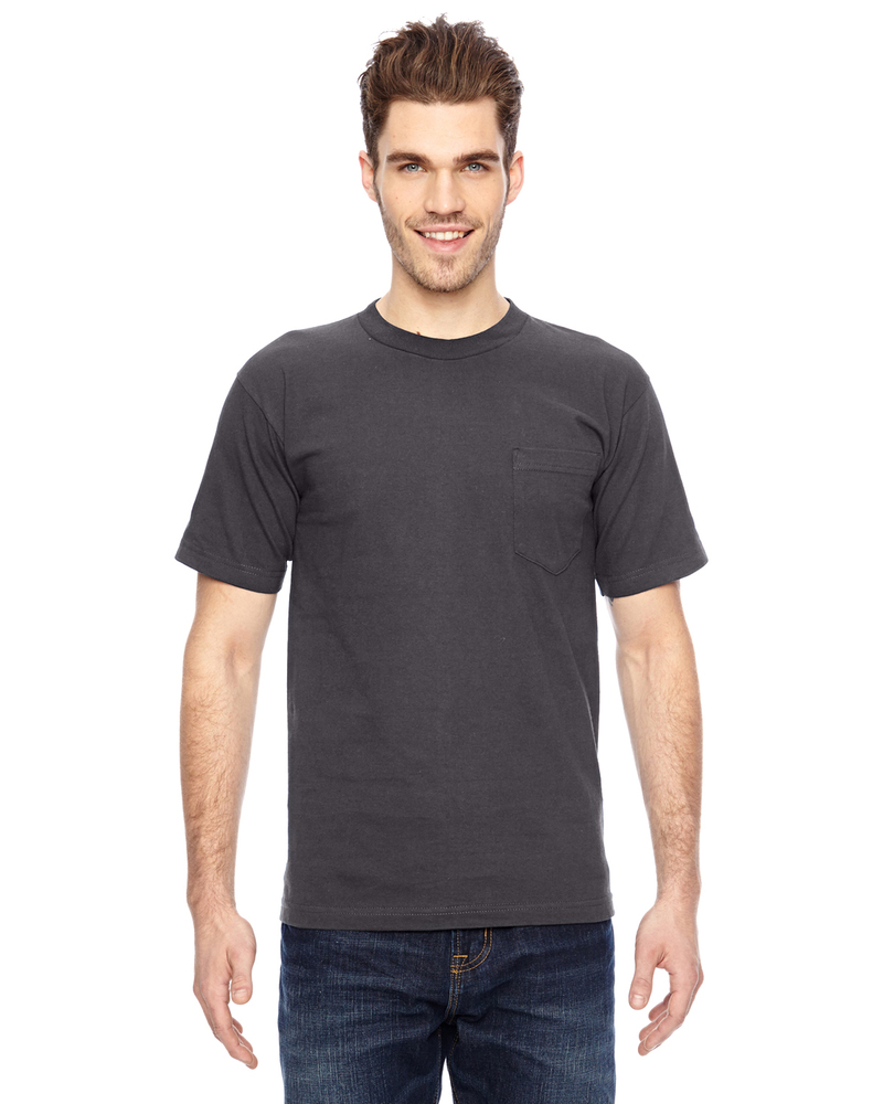 Bayside BA7100 Adult 6.1 oz., 100% Cotton Pocket T-Shirt Front Fullsize"
