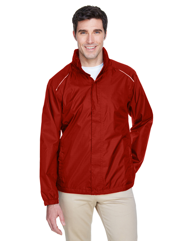 core 365 88185 men's climate seam-sealed lightweight variegated ripstop jacket Front Fullsize