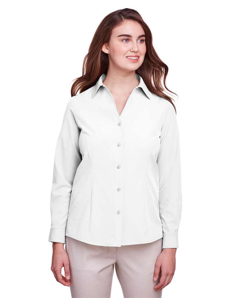 UltraClub UC500W Women's Bradley Performance Woven Shirt Front Fullsize"