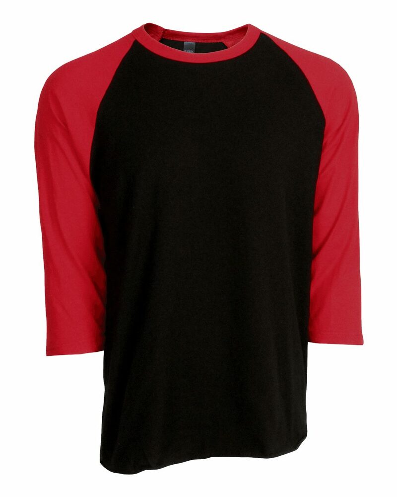 tultex 0245tc unisex raglan tee Front Fullsize