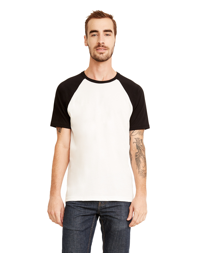 next level n3650 unisex raglan short-sleeve t-shirt Front Fullsize