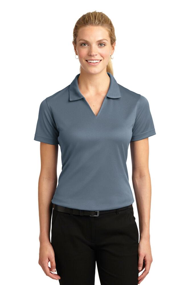 Sport-Tek L469 Ladies Dri-Mesh ® V-Neck Polo Front Fullsize"