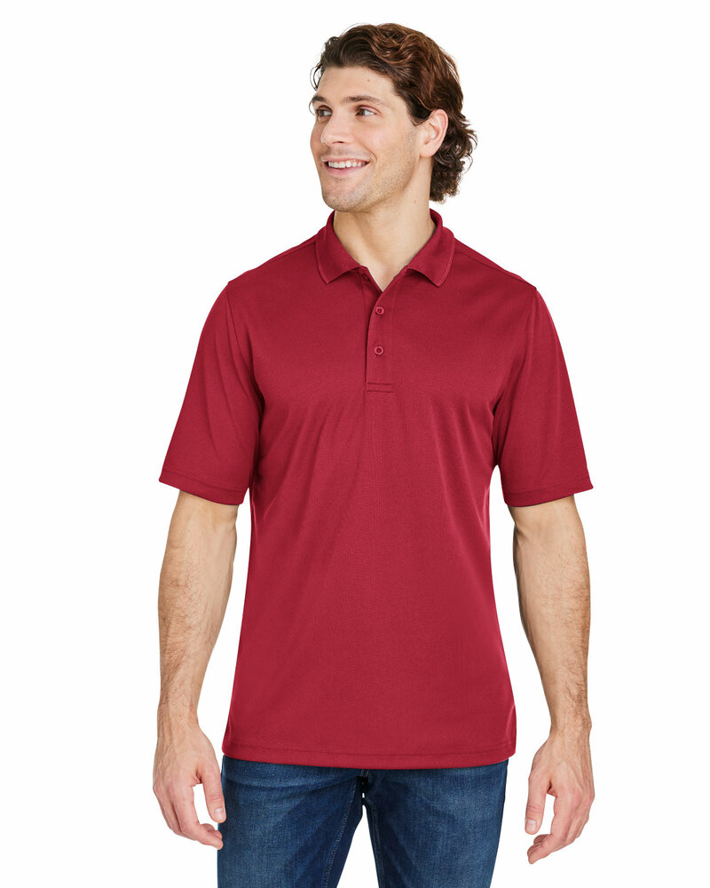 core365 ce104 men's market snag protect mesh polo Front Fullsize