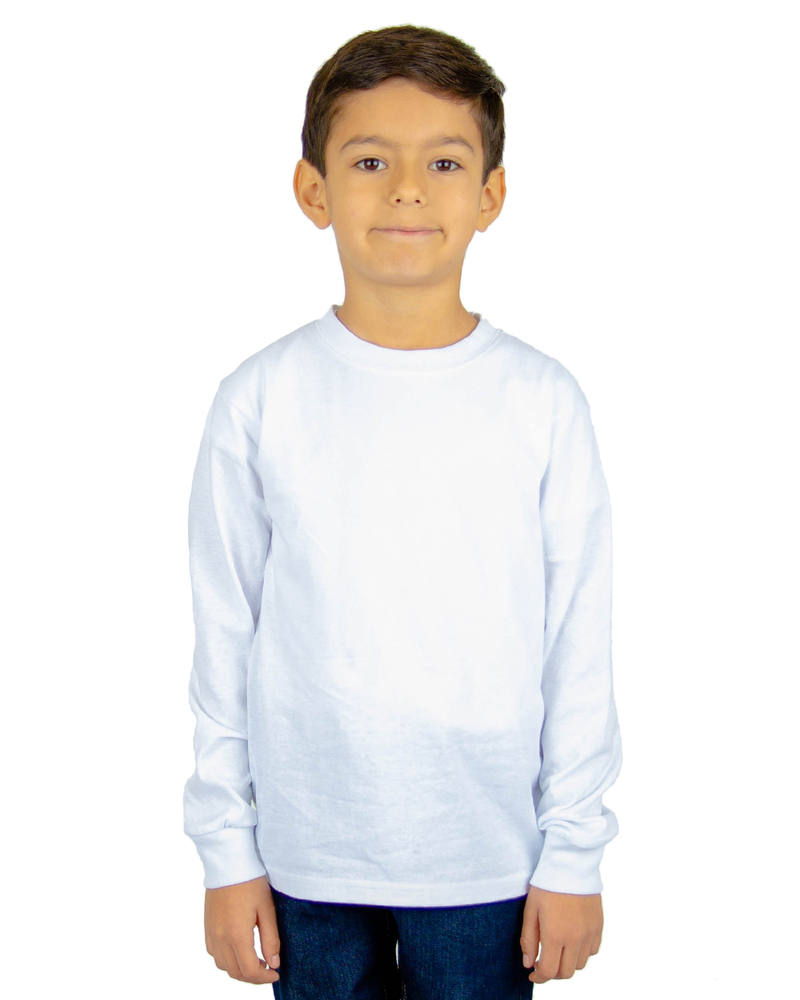 shaka wear shlsy youth 5.9 oz., active long-sleeve t-shirt Front Fullsize