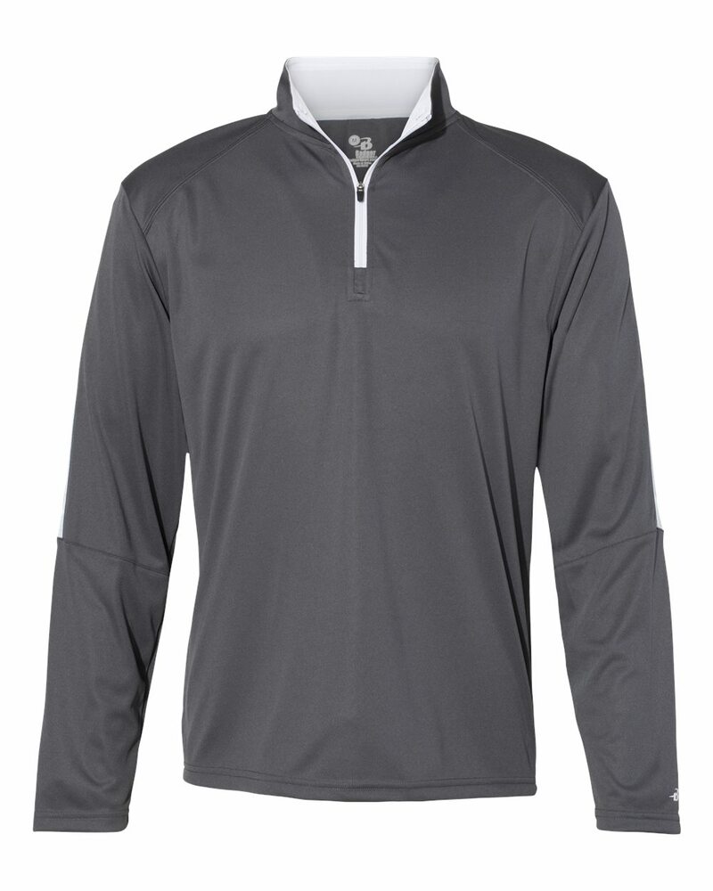 badger sport 4106 sideline 1/4 zip Front Fullsize