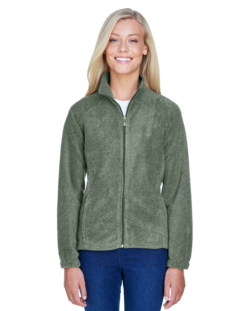 Harriton M990W Ladies' 8 oz. Full-Zip Fleece Front Fullsize"