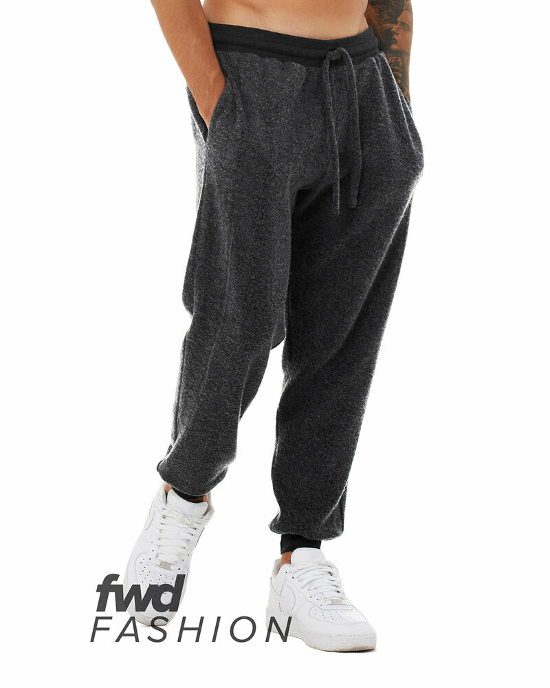 bella + canvas b3327 fwd fashion unisex sueded fleece jogger pant Front Fullsize