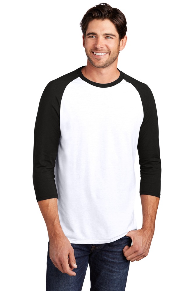 district dm136 perfect tri ® 3/4-sleeve raglan Front Fullsize