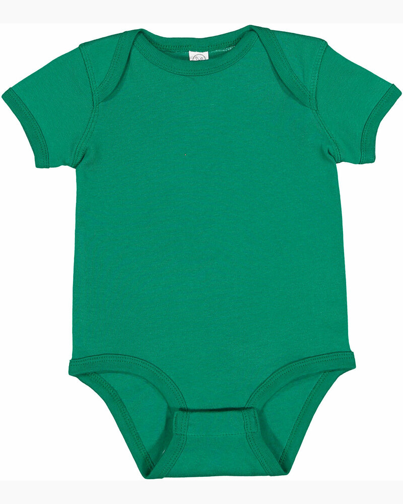 rabbit skins 4400 infant baby rib bodysuit Front Fullsize