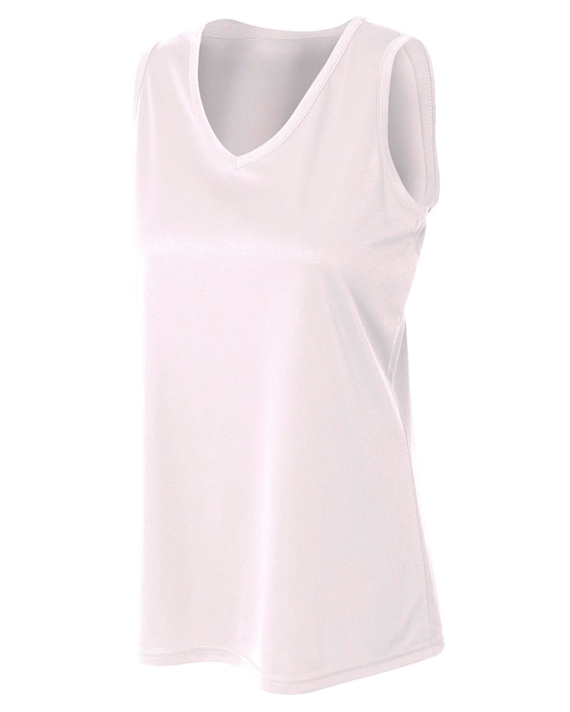 a4 nw2360 ladies' athletic tank top Front Fullsize