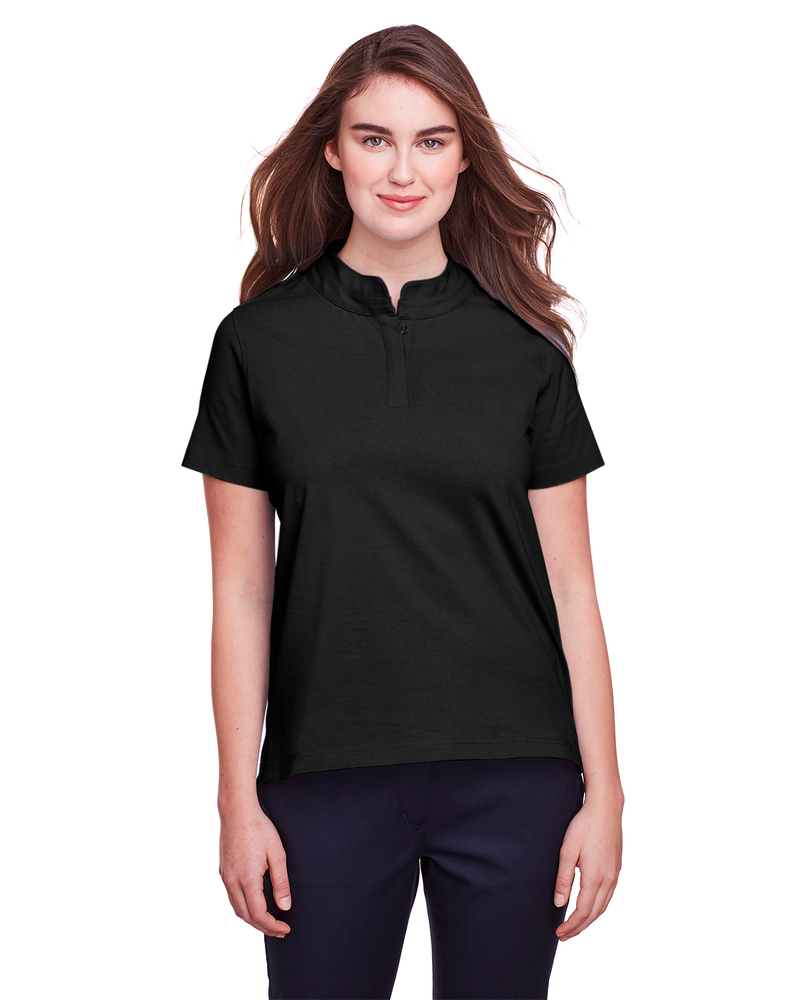 ultraclub uc105w ladies' lakeshore stretch cotton performance polo Front Fullsize
