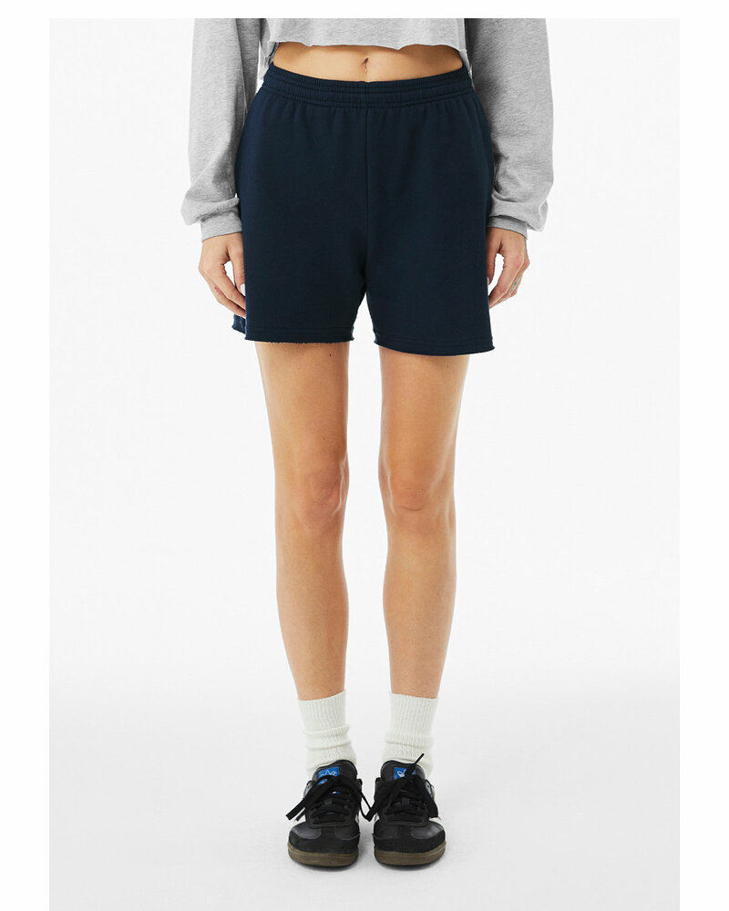 Bella + Canvas BC3787 Ladies' Cutoff Sweatshort Front Fullsize"