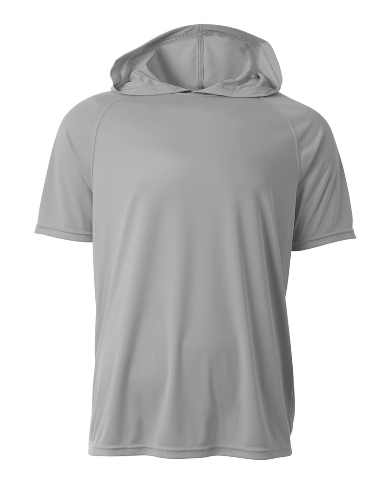 a4 n3408 men's cooling performance hooded t-shirt Front Fullsize