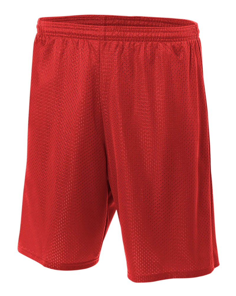 A4 N5296 Sprint Lined Tricot Mesh 9" Shorts Front Fullsize"