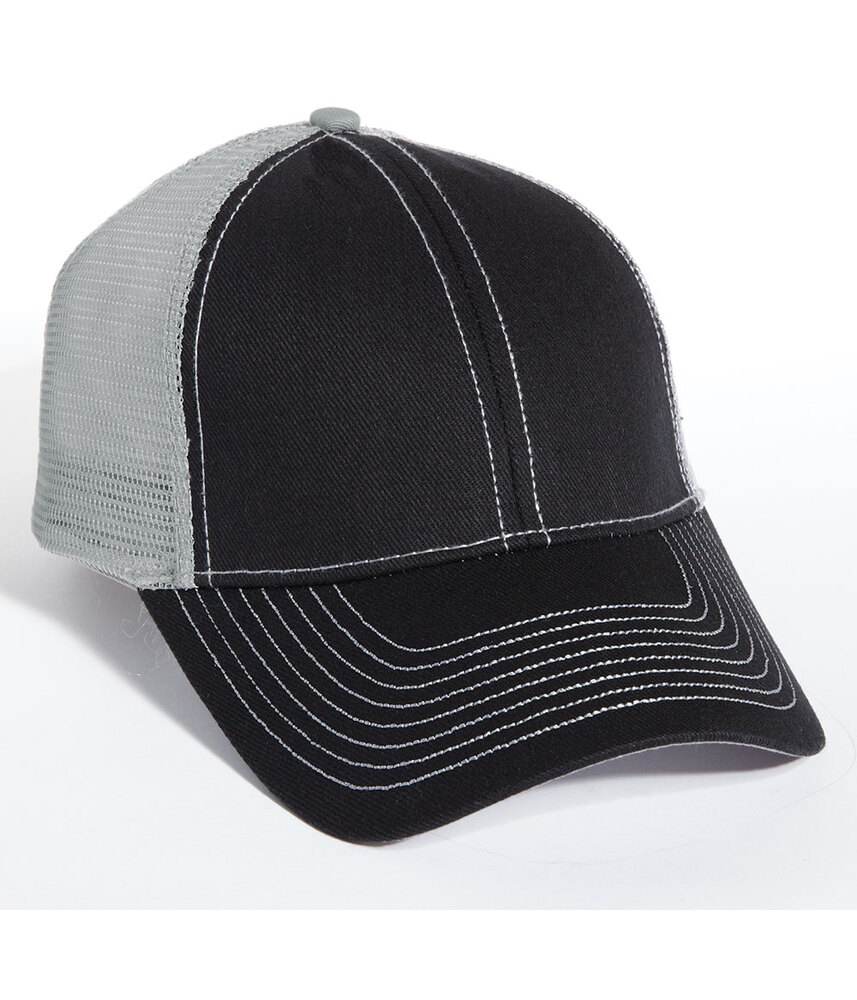 Mega Cap 7641 Heavy Cotton Twill Trucker Cap Front Fullsize"