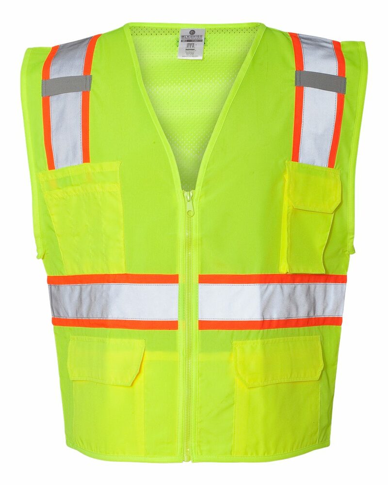 kishigo 1163-1164 ultra-cool™ solid front vest with mesh back Front Fullsize
