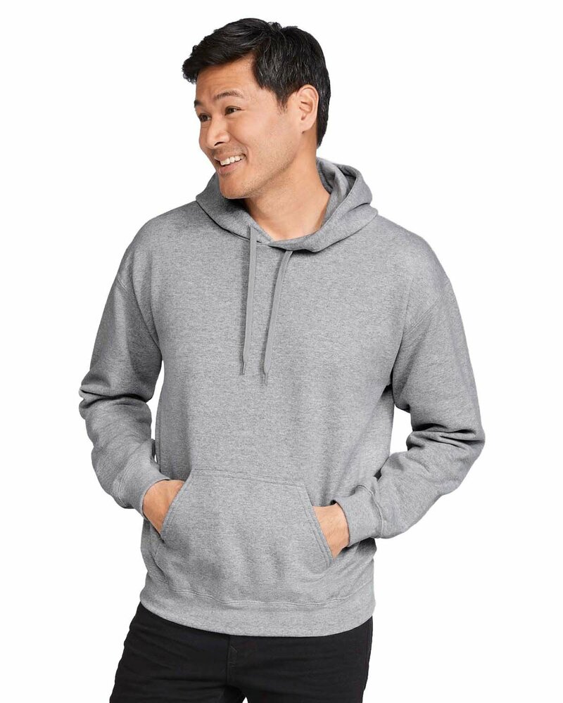 Gildan SF500 Adult Softstyle® Fleece Pullover Hooded Sweatshirt Front Fullsize"