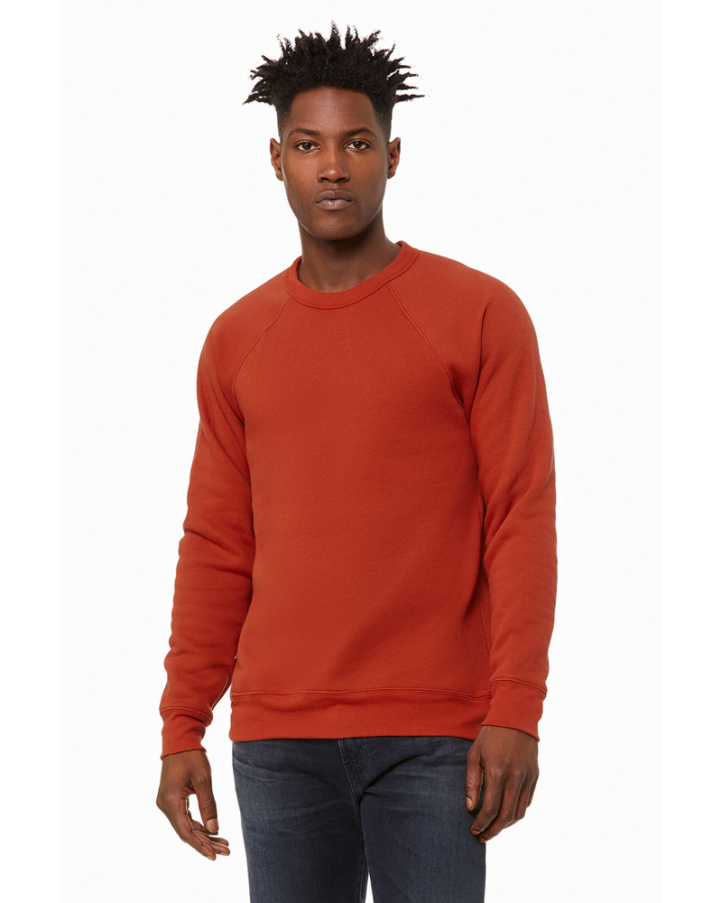 Bella + Canvas 3901 Unisex Sponge Fleece Crewneck Sweatshirt Front Fullsize"