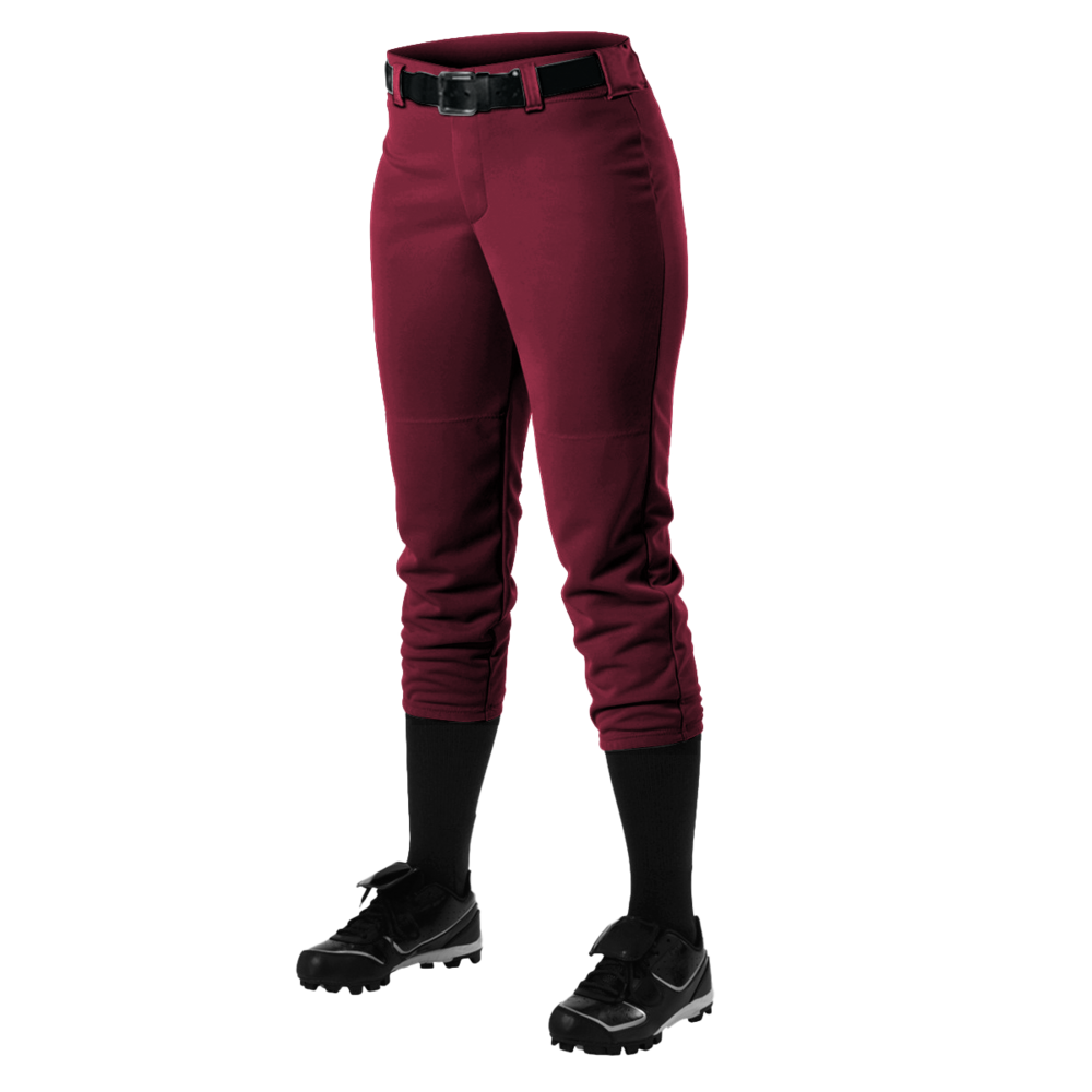 Alleson Athletic 605PBW Women's Belt Loop Fast-Pitch Pants Front Fullsize"