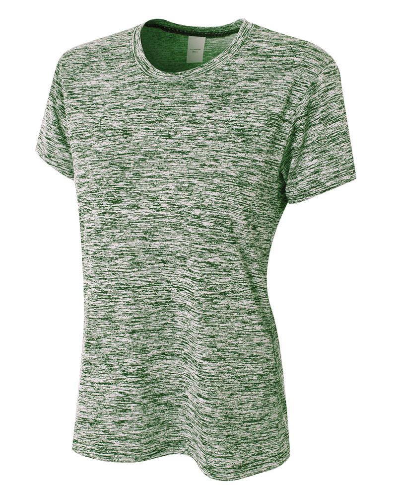 a4 nw3296 ladies' space dye tech t-shirt Front Fullsize