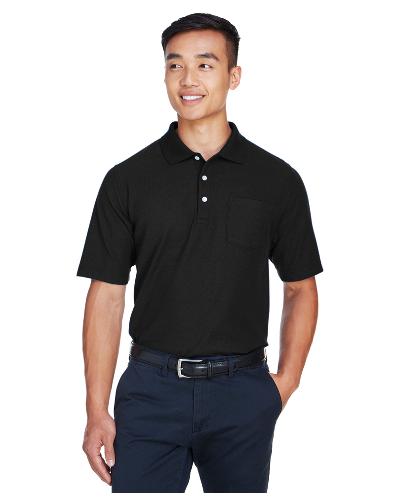 devon & jones dg150p men's drytec20™ performance pocket polo Front Fullsize