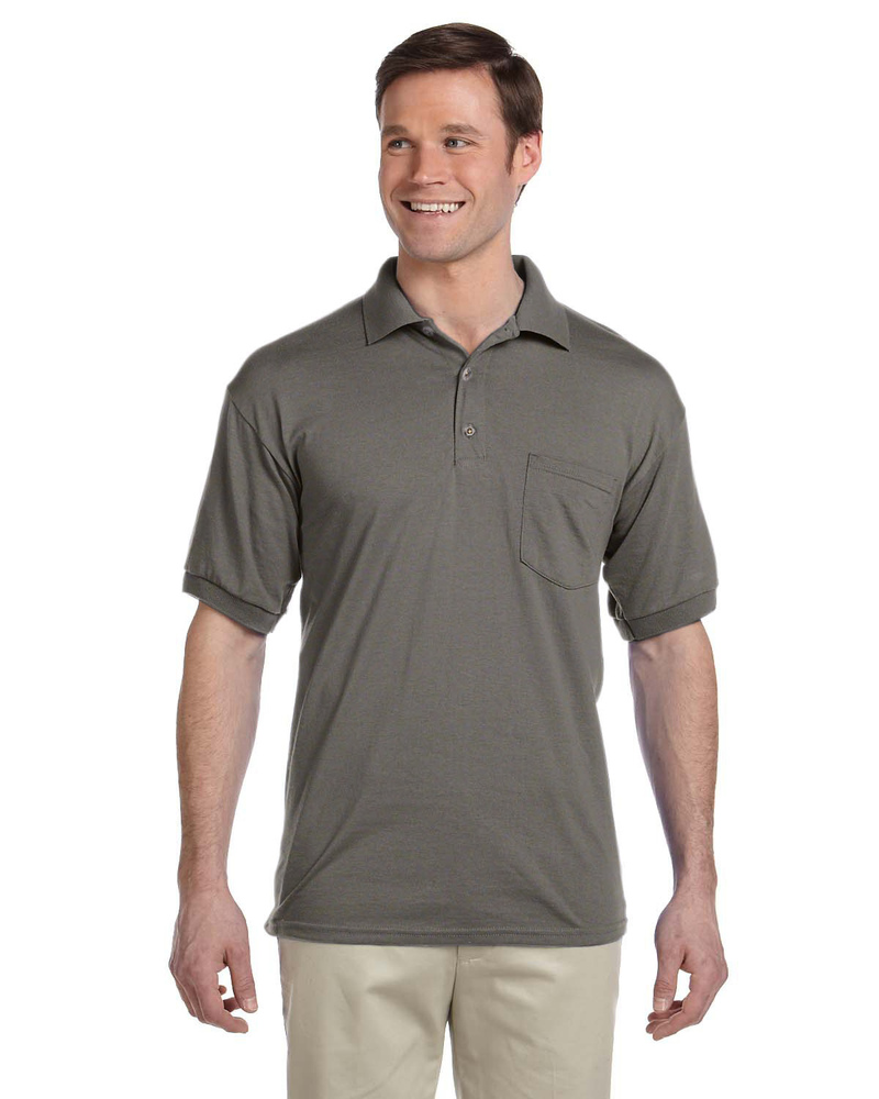 gildan g890 dryblend ® 6-ounce jersey knit sport shirt with pocket Front Fullsize