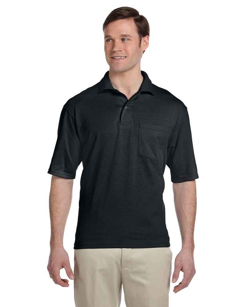 Jerzees 436P SpotShield ™ 5.6-Ounce Jersey Knit Sport Shirt with Pocket Front Fullsize"
