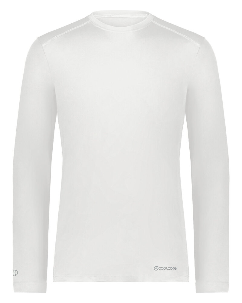 holloway 222138 adult essential long sleeve t-shirt powered by coolcore Front Fullsize