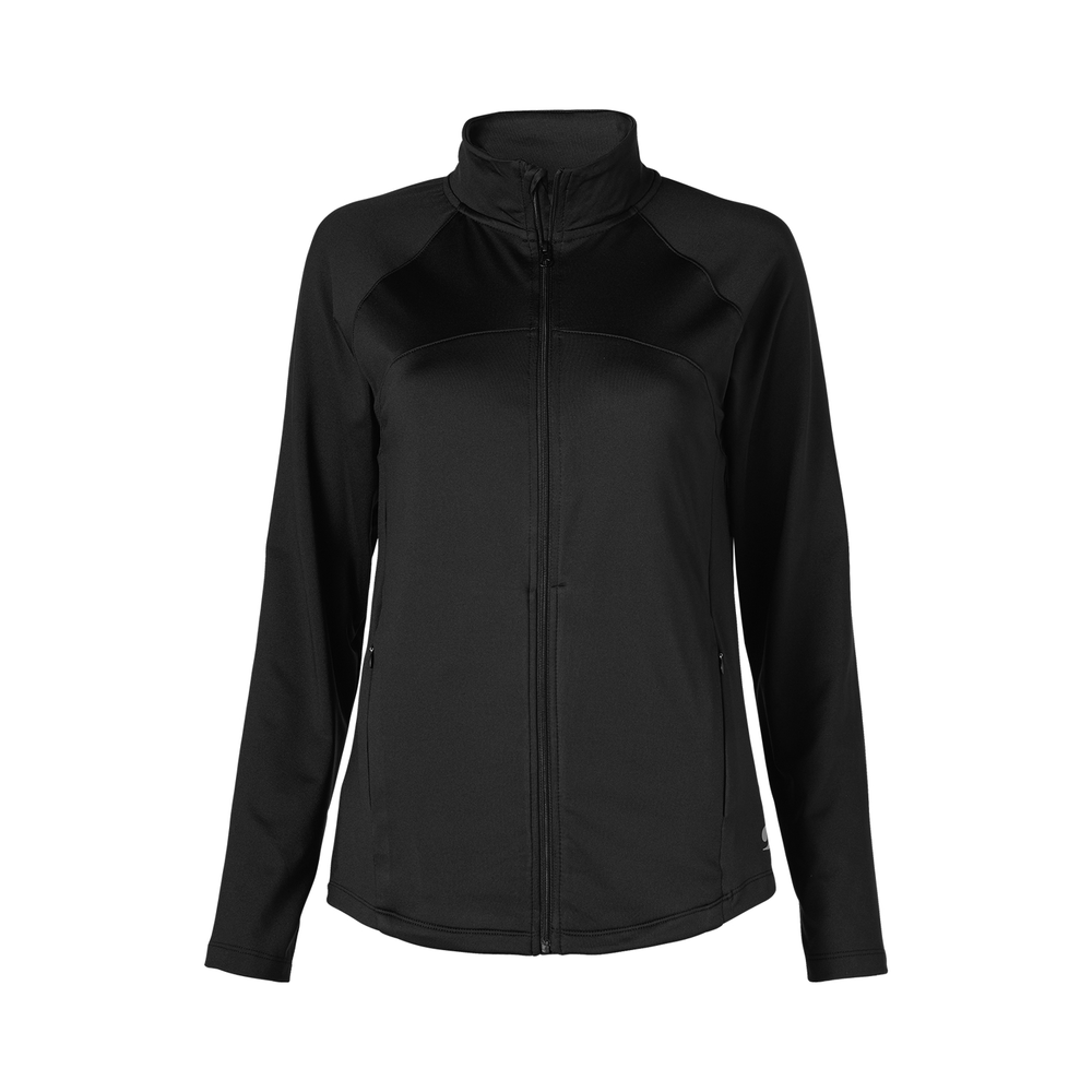 soffe 1586v women's team mock neck full zip jacket Front Fullsize