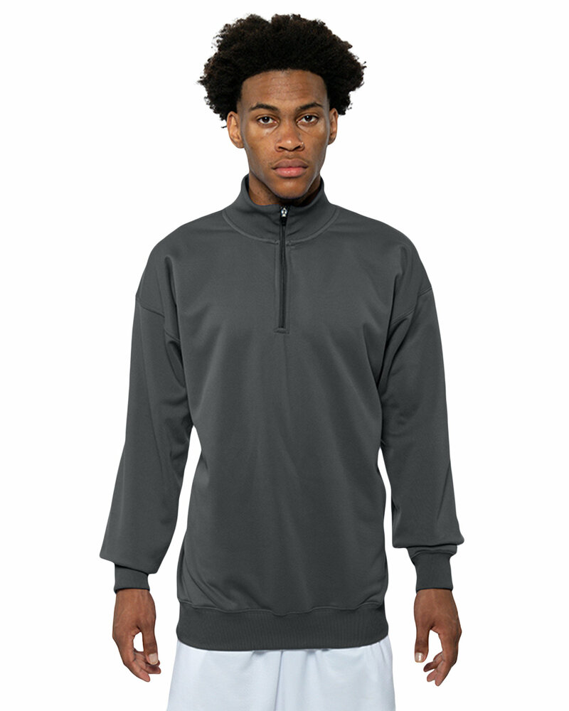 a4 n4282 adult sprint fleece quarter-zip Front Fullsize