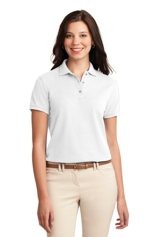 Port Authority L500 Ladies Silk Touch™ Polo Front Fullsize"
