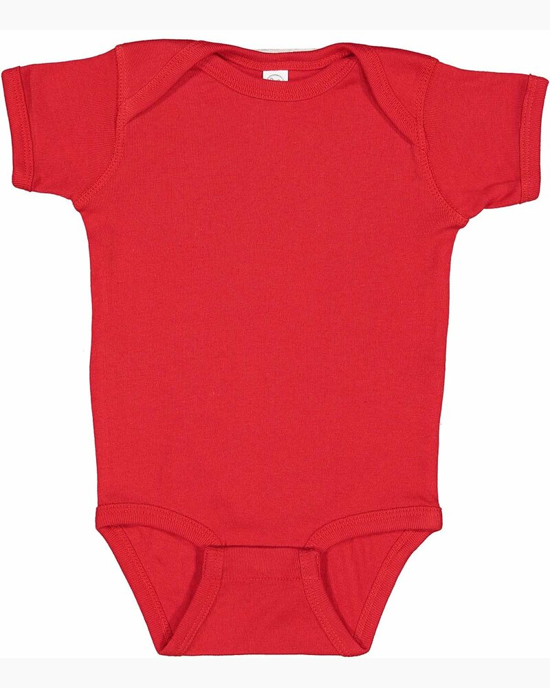 rabbit skins 4400 infant baby rib bodysuit Front Fullsize