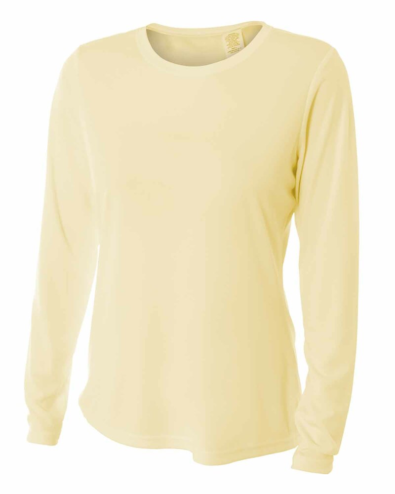 A4 NW3002 Ladies' Long Sleeve Cooling Performance Crew Shirt Front Fullsize"