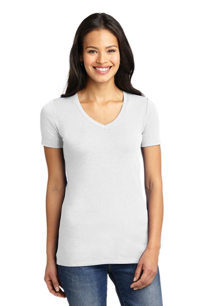 port authority lm1005 ladies concept stretch v-neck tee Front Fullsize
