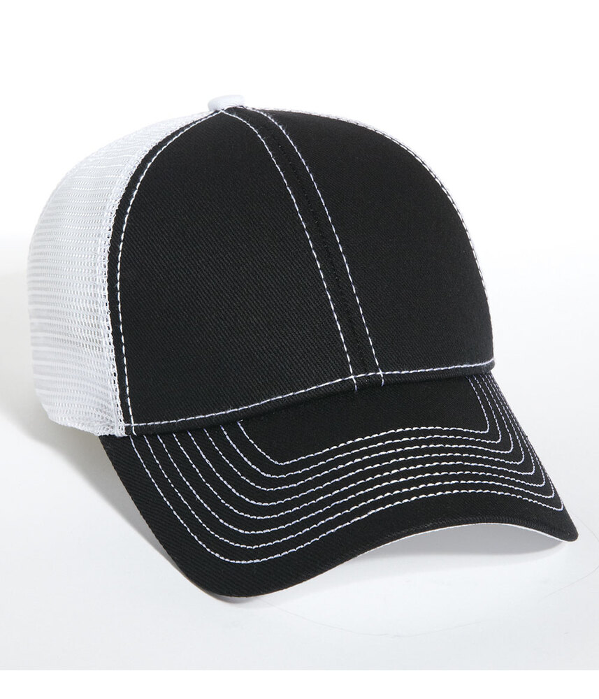 Mega Cap 7641 Heavy Cotton Twill Trucker Cap Front Fullsize"