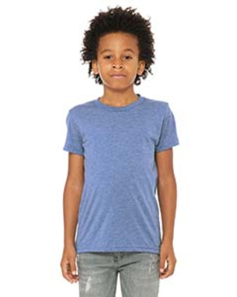 bella + canvas 3413y youth triblend short-sleeve t-shirt Front Fullsize