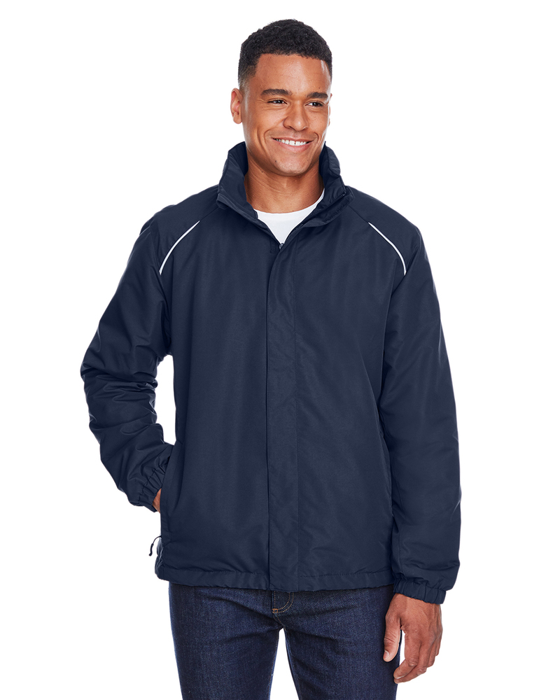 CORE365 88224T Men's Tall Profile Fleece-Lined All-Season Jacket Front Fullsize"