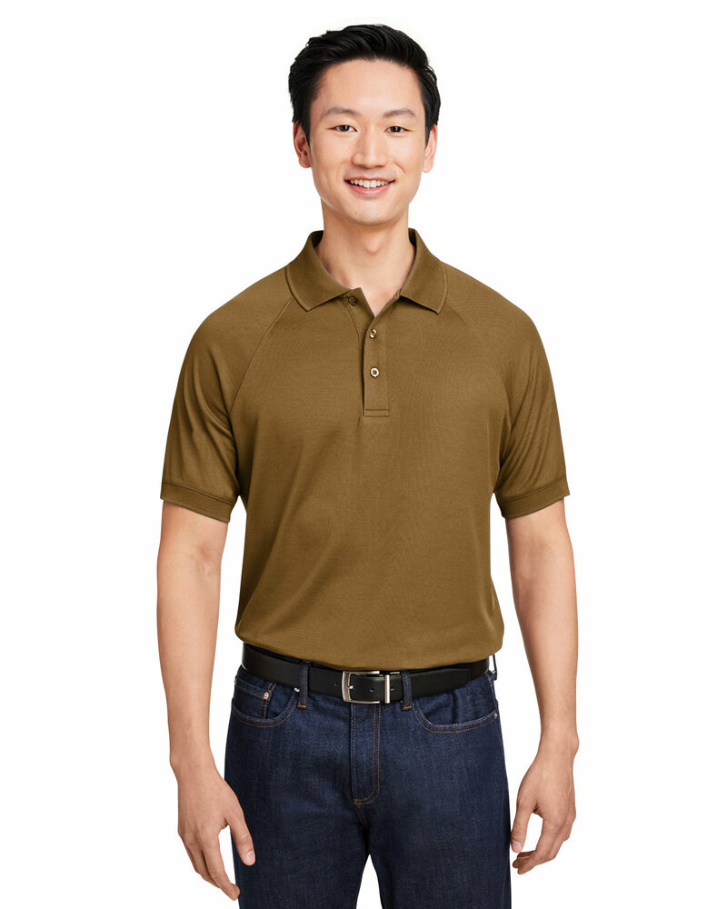 harriton m208 men's charge snag and soil protect polo Front Fullsize