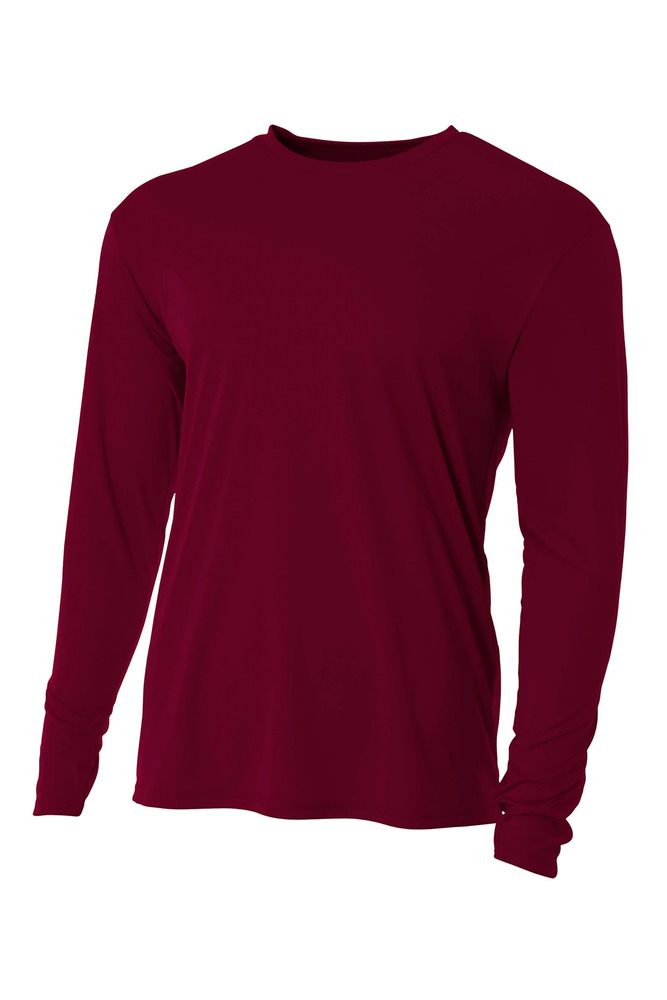 a4 n3165 cooling performance long sleeve t-shirt Front Fullsize