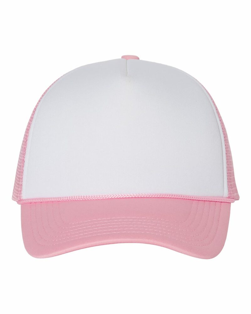 valucap vc700 foam mesh-back trucker cap Front Fullsize