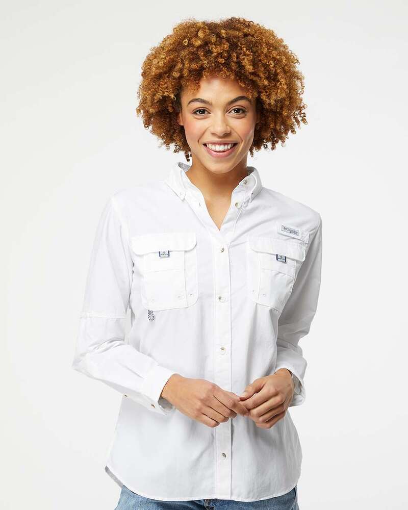 Columbia 212474 Women's PFG Bahama™ Long Sleeve Shirt Front Fullsize"