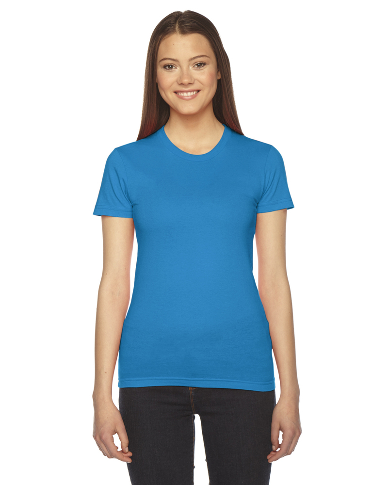 american apparel 2102w women's fine jersey t-shirt Front Fullsize