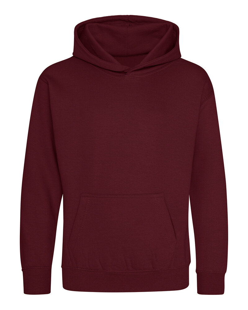 Just Hoods By AWDis JHY001 Youth Midweight College Hooded Sweatshirt Front Fullsize"