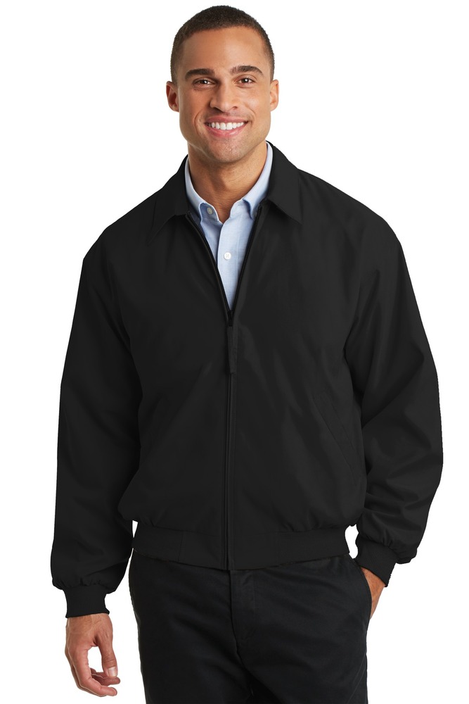 port authority j730 casual microfiber jacket Front Fullsize